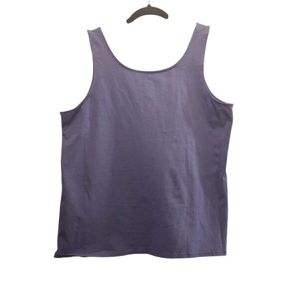 J. Jill Perfect Tank Top Women's Purple Sleeveless Stretch Women's Size 2X - Picture 3 of 6